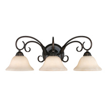 Golden 8606-BA3 RBZ-TEA - Wry Lighting Homestead 3-light Vanity in Rubbed Bronze